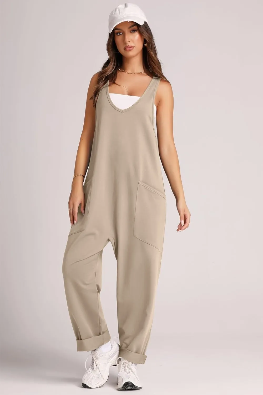 Sorcha Wide Strap Jumpsuit with Pockets