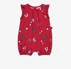 Souris Mini Seaside Jersey Shortie Playsuit