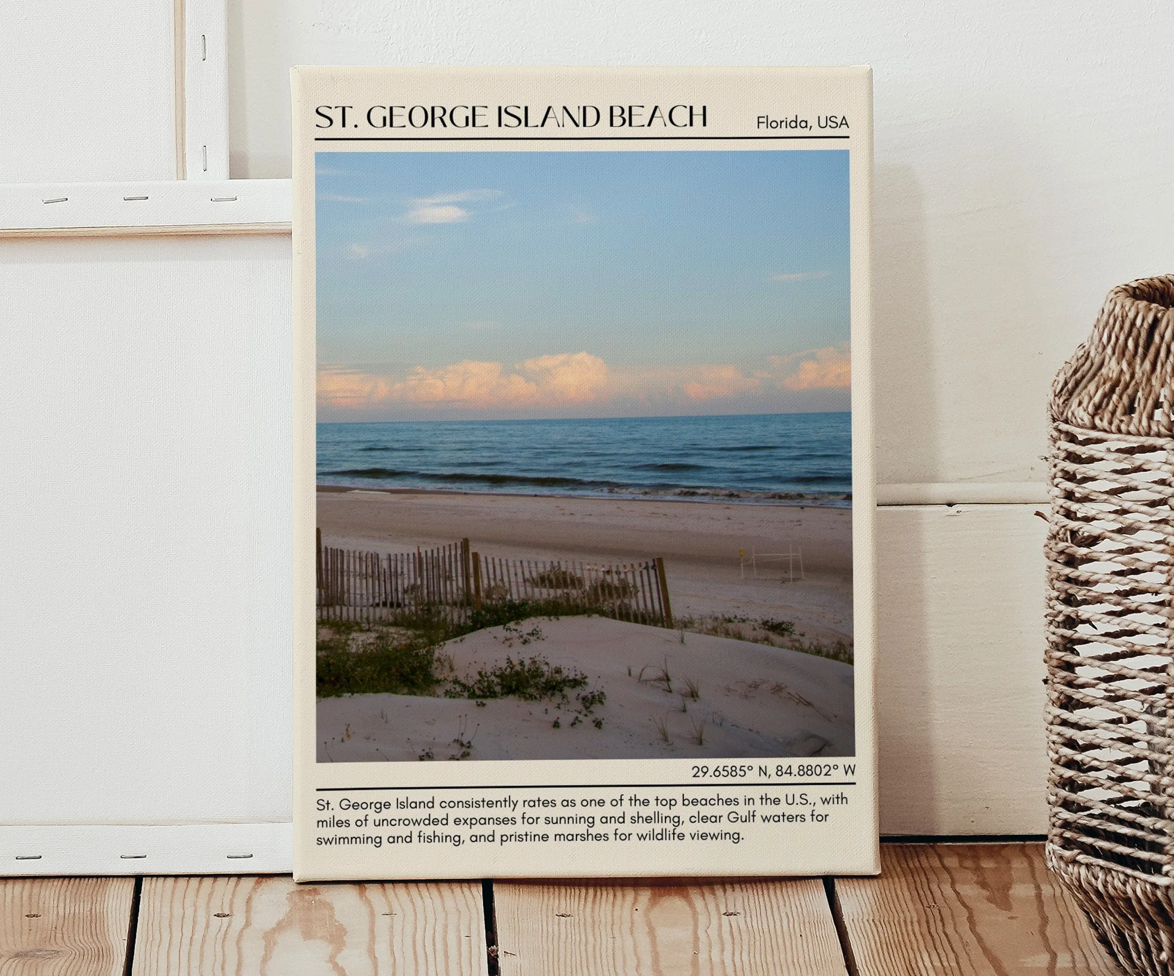 St. George Island Beach Wall Canvas, USA