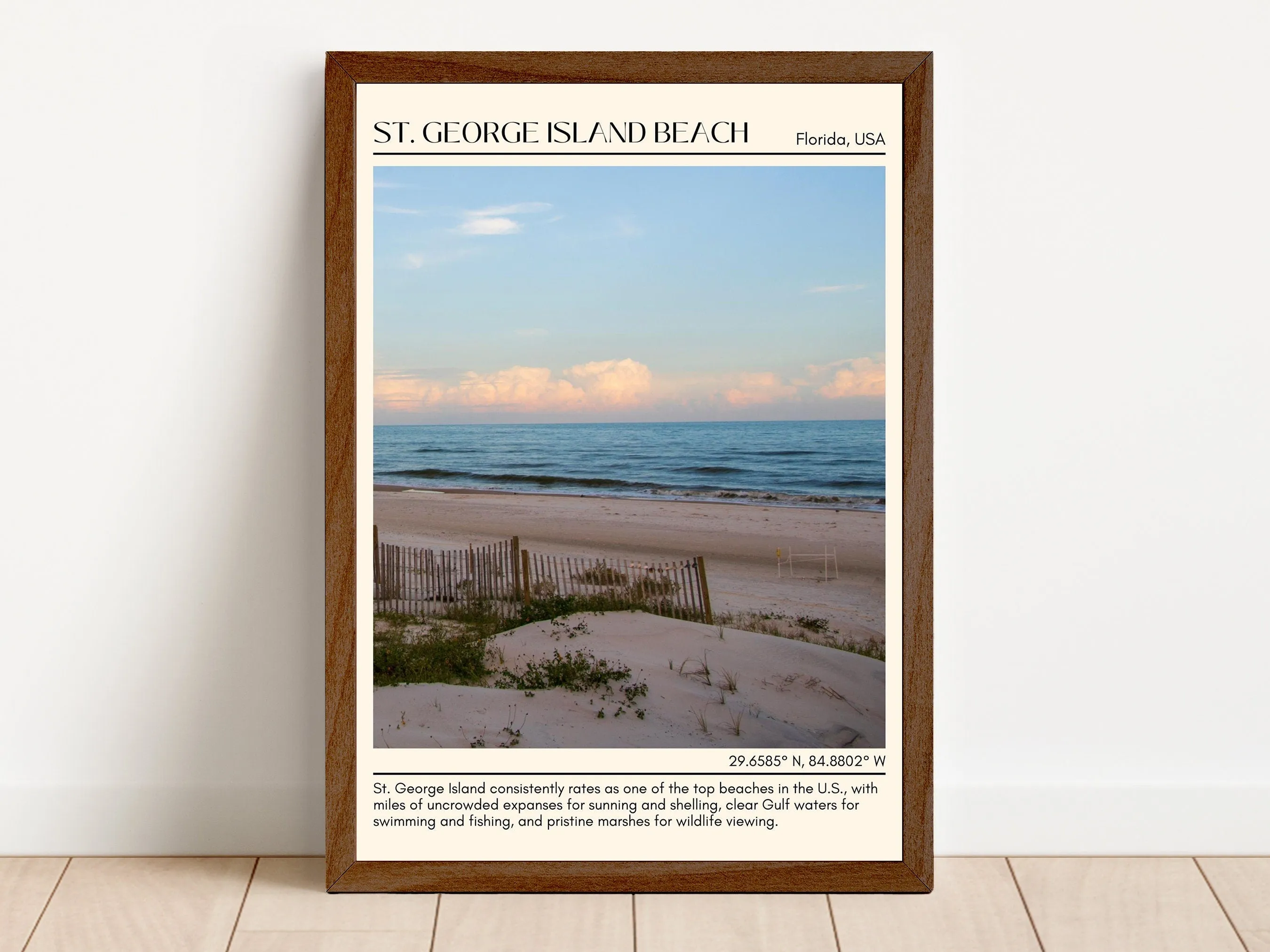 St. George Island Beach Wall Canvas, USA