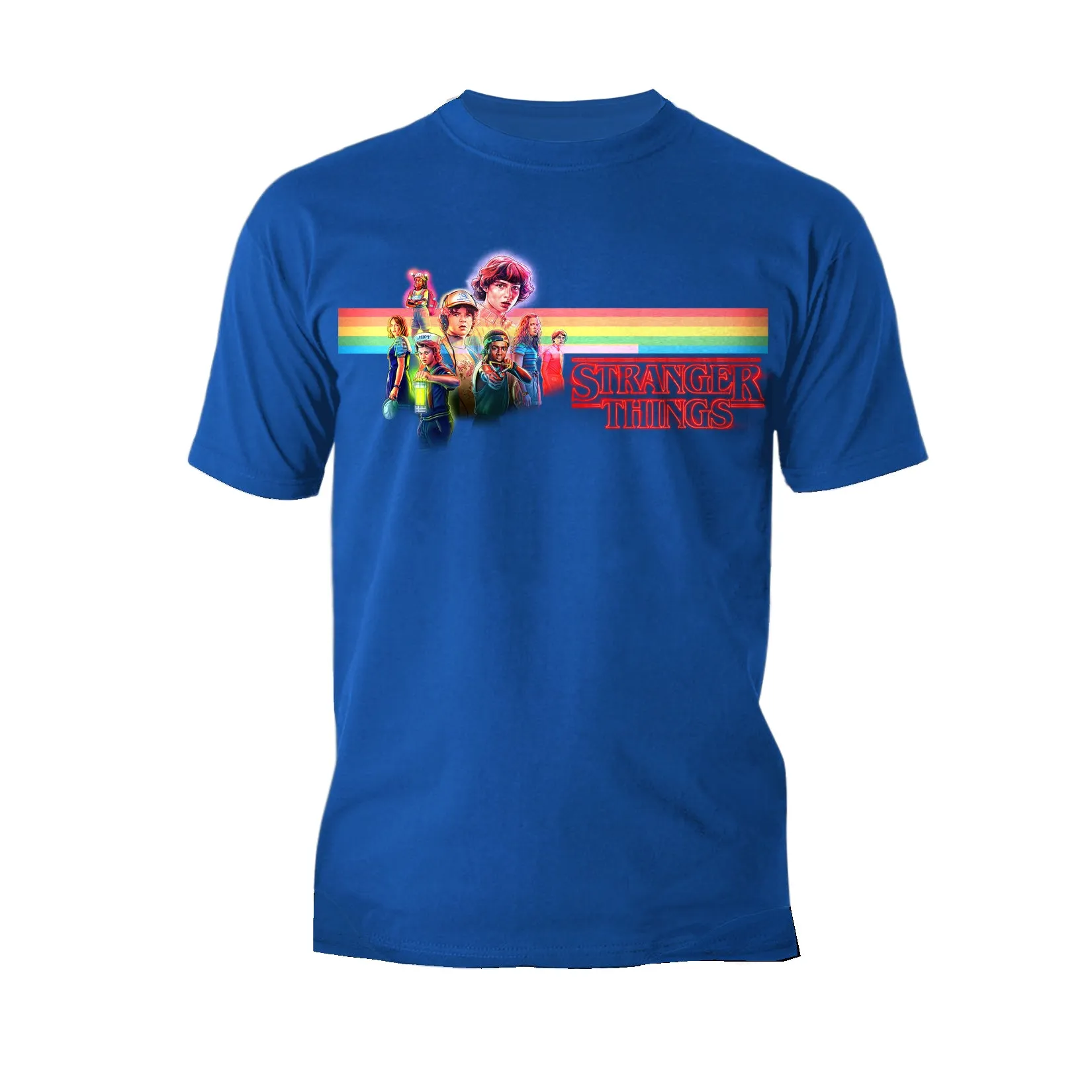 Stranger Things Retro The Party Action Pose Game Over Original Men's T-Shirt