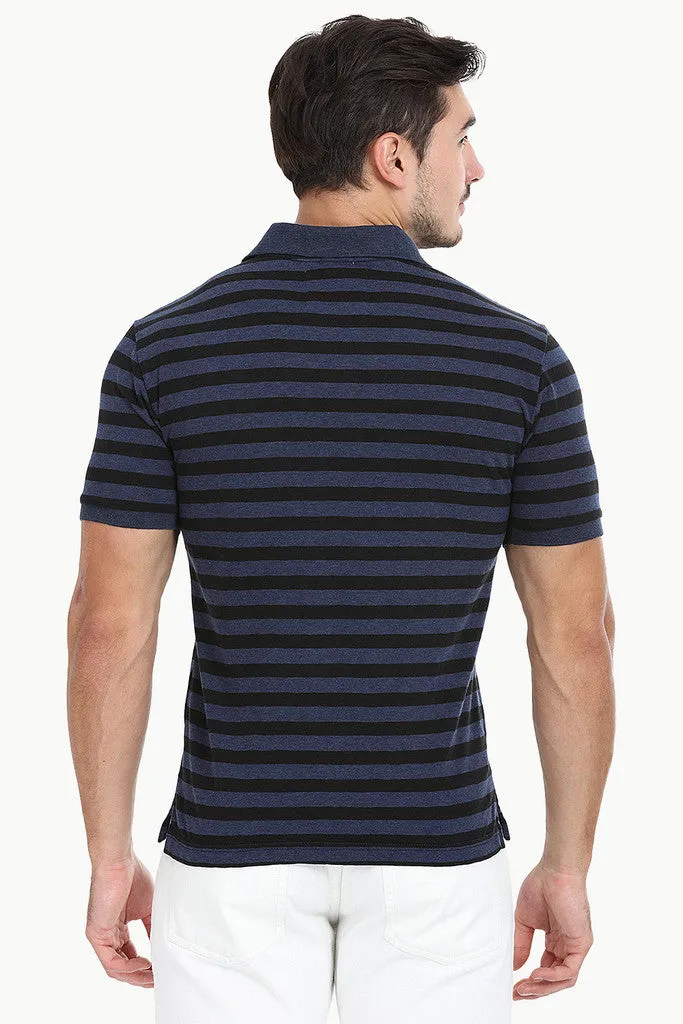Striped Cotton Polo