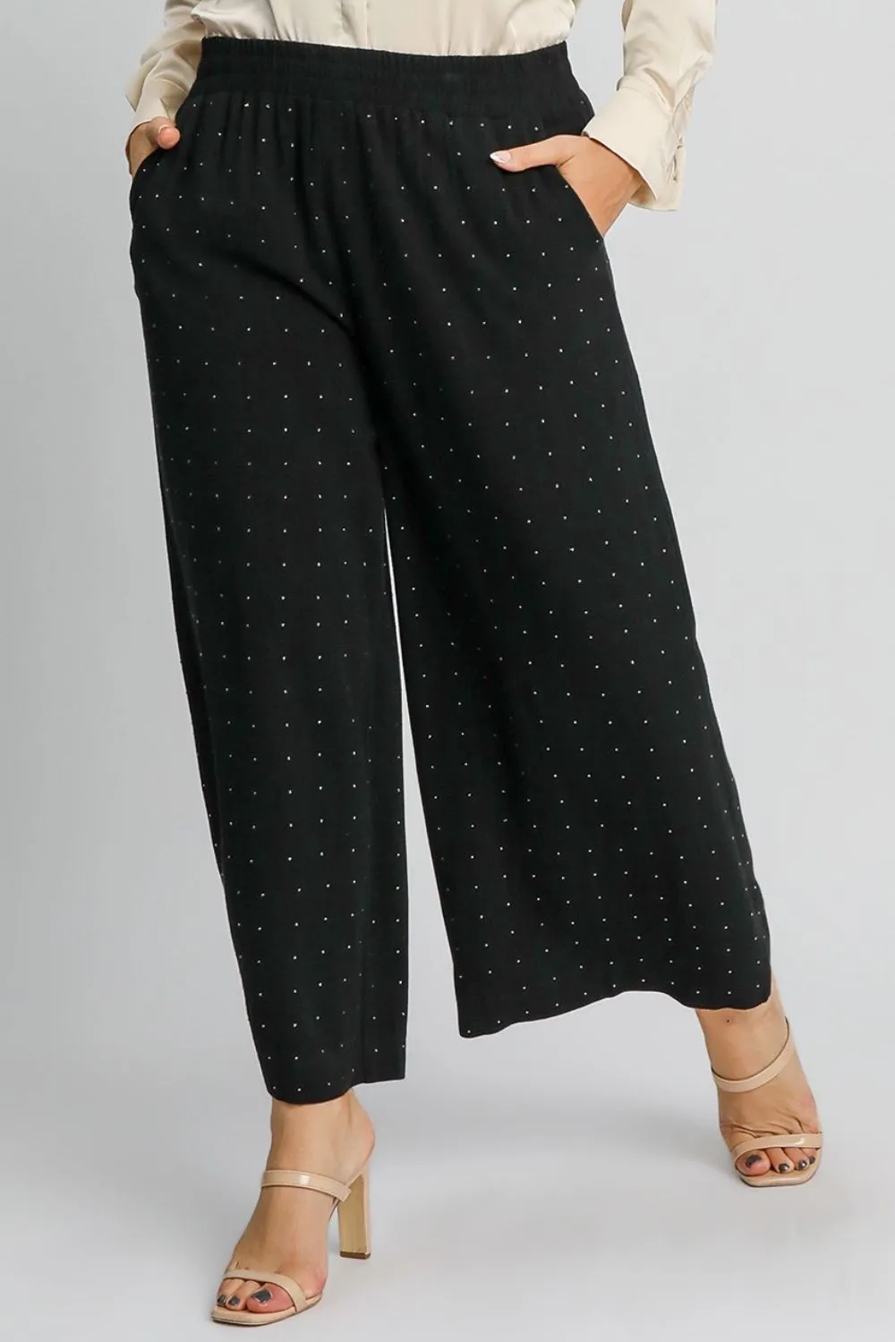 Style That Slays High Waisted Embellished Linen Pant