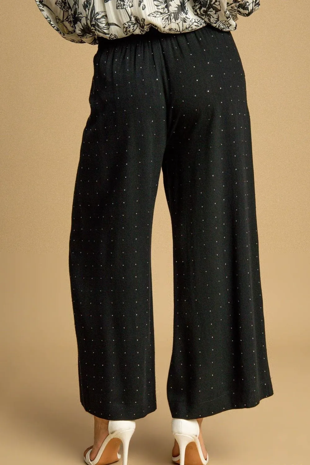 Style That Slays High Waisted Embellished Linen Pant