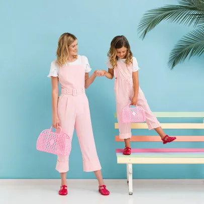 Sun Jellies Small Retro Basket - Neon Pink