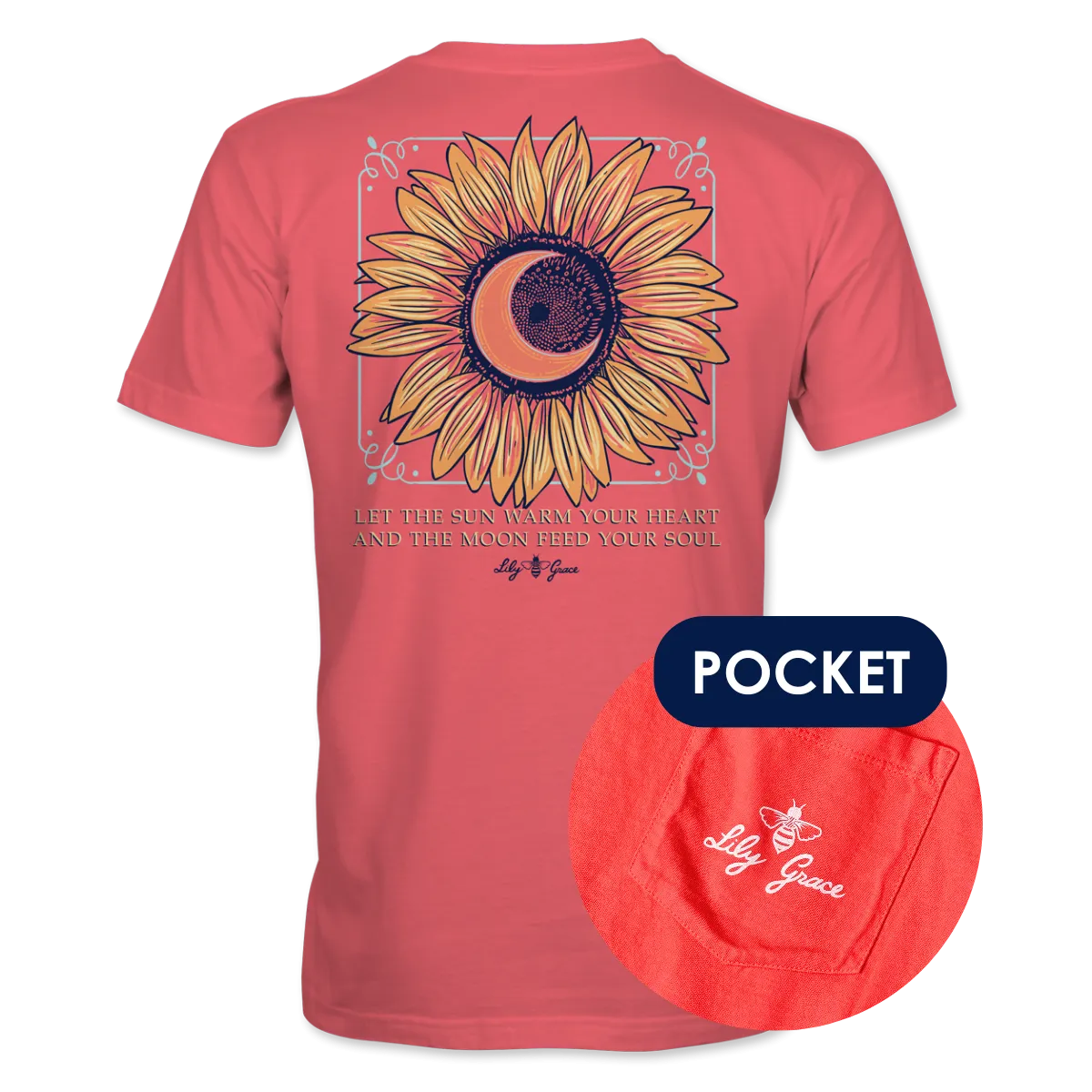 Sunflower Moon- Crescent Bloom T-Shirt