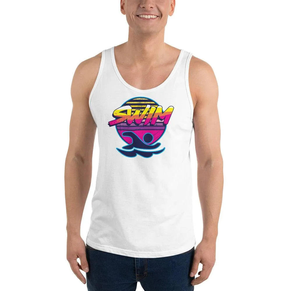Swimmer Unisex 80s Retro Sun Tank Top