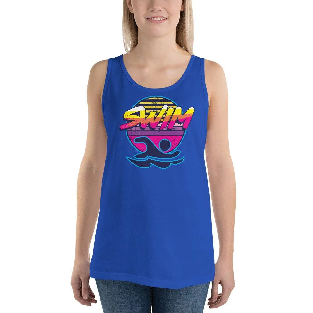 Swimmer Unisex 80s Retro Sun Tank Top