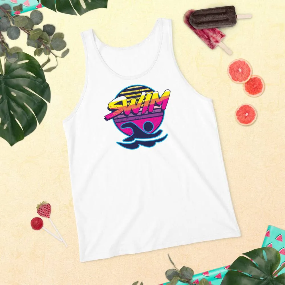 Swimmer Unisex 80s Retro Sun Tank Top
