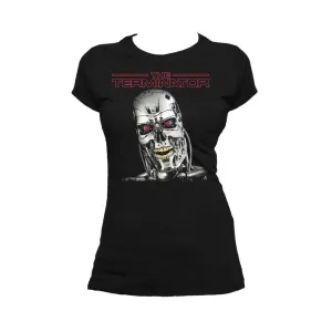 Terminator T-800 Head Official Women's T-shirt (Black)