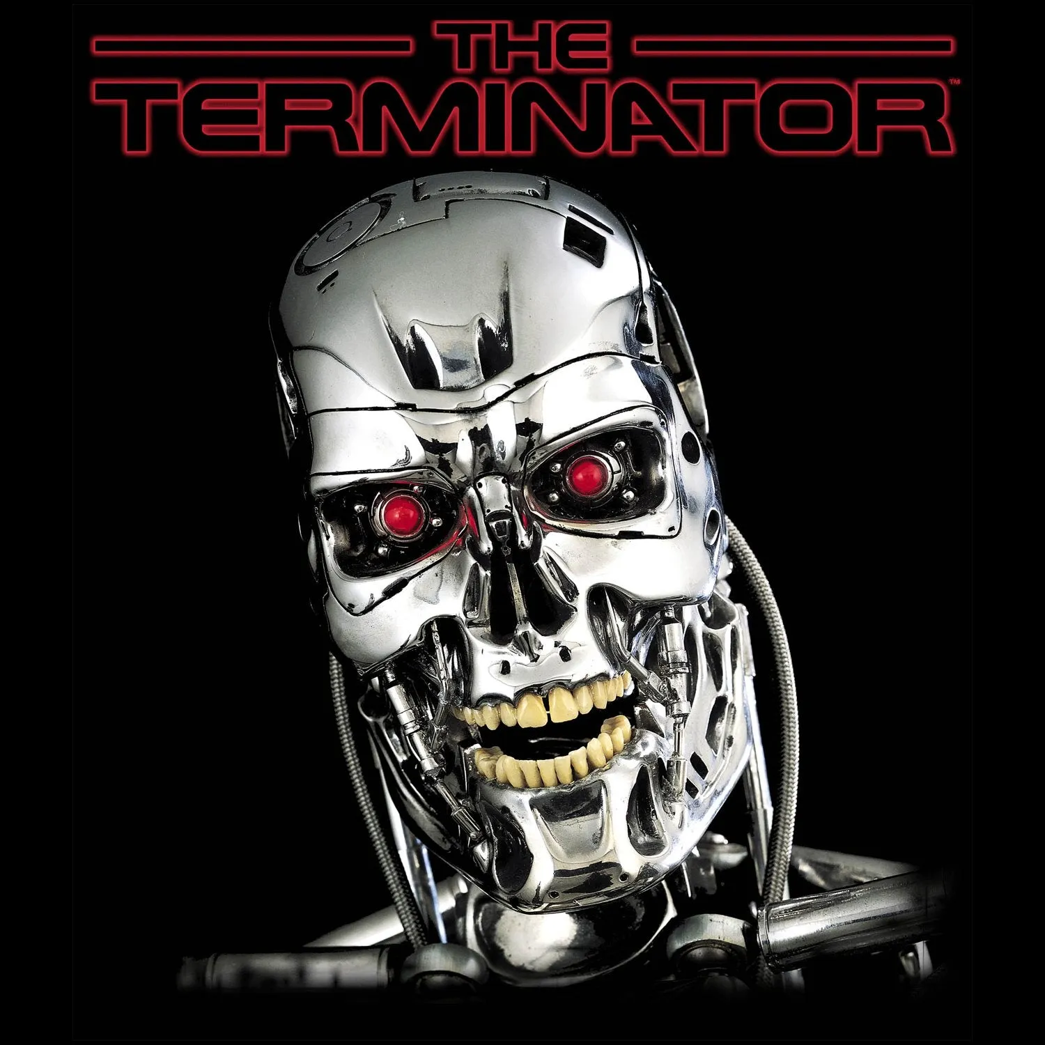 Terminator T-800 Head Official Women's T-shirt (Black)