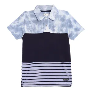 Tie-dye embellished polo