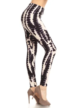 Tie Dye Print Fit Style Leggings