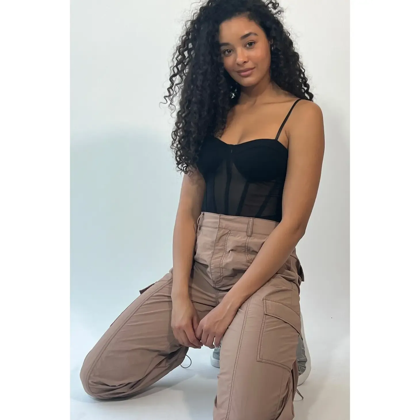 Total Slay Black Corset Bodysuit