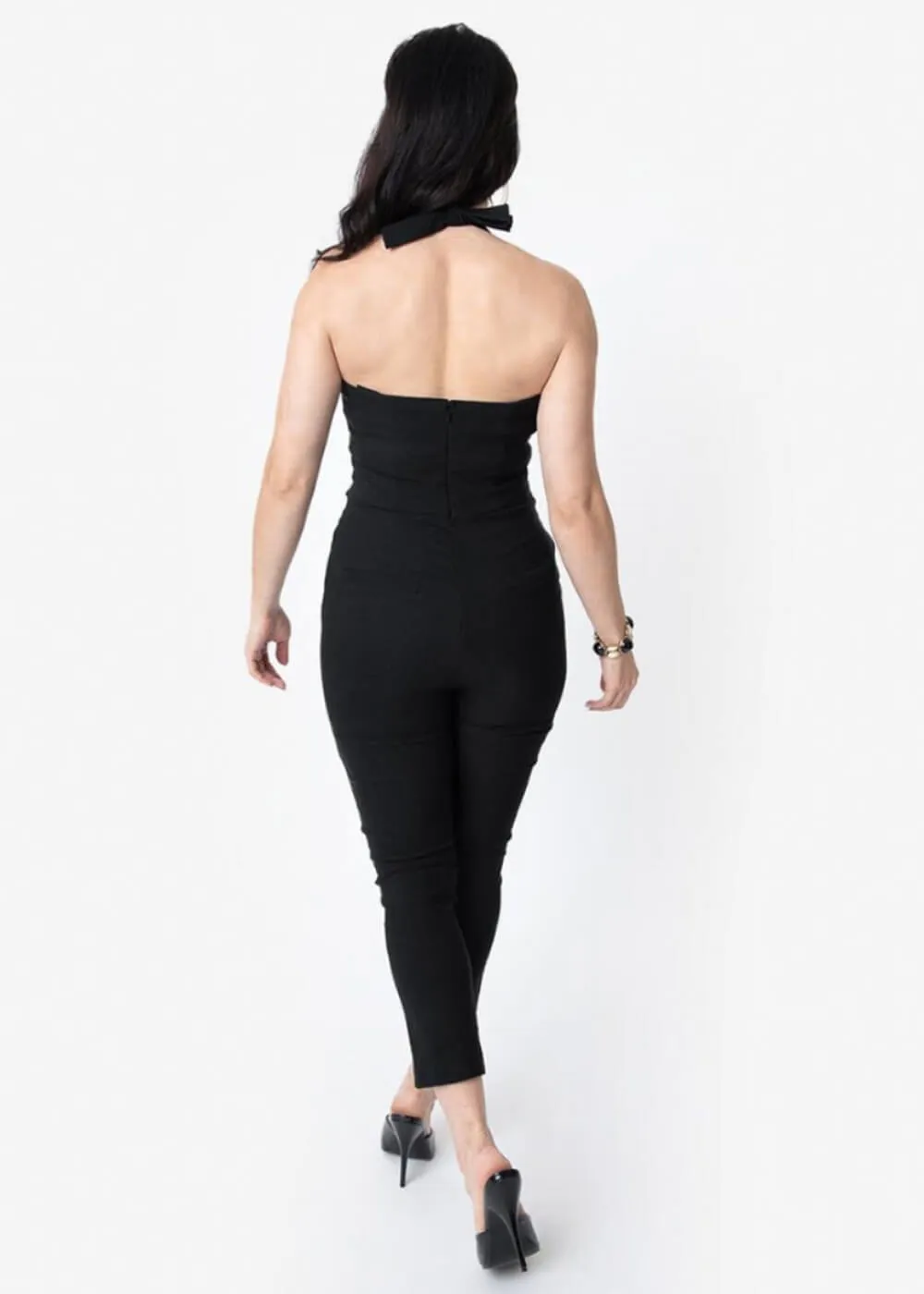 Unique Vintage Marcel Halter 50's Jumpsuit Black