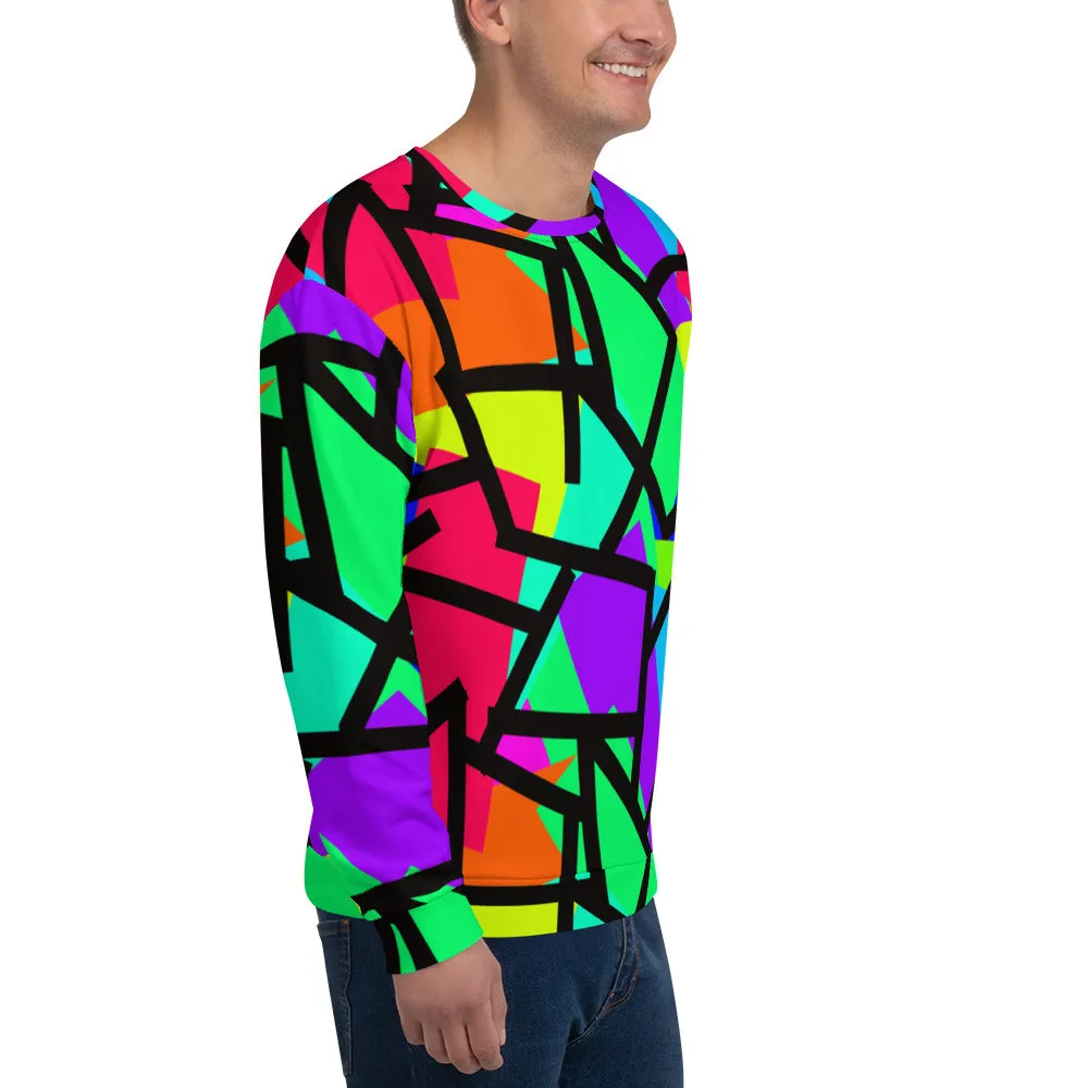 Unisex Sweatshirt, Cupcake Diagonals