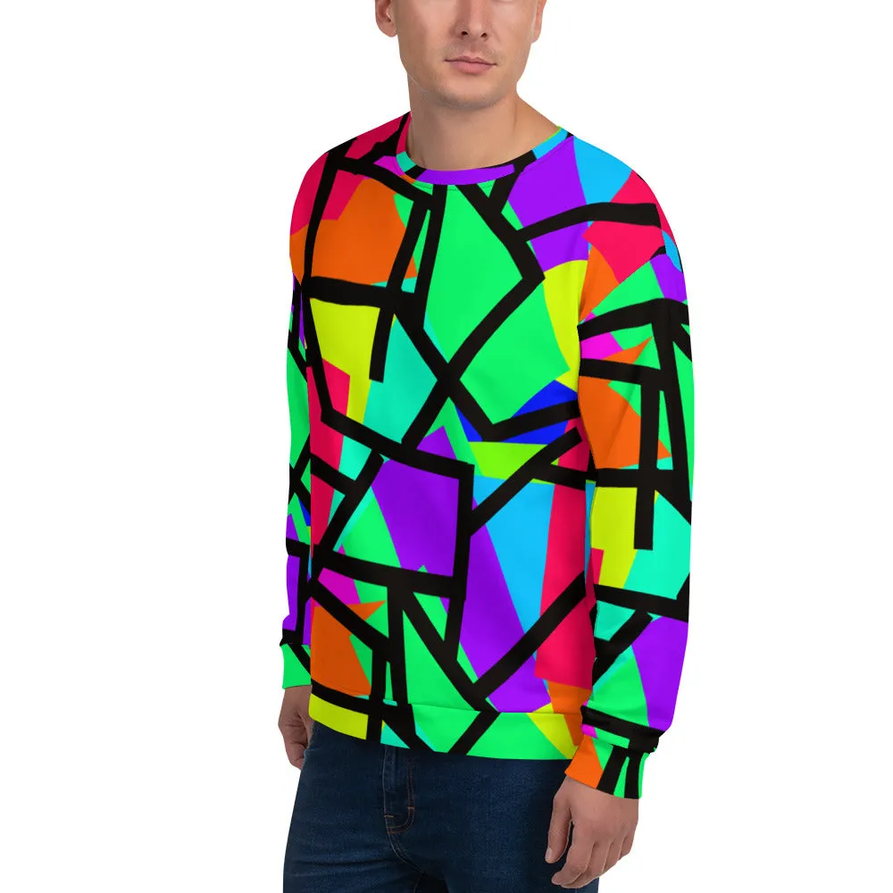Unisex Sweatshirt, Cupcake Diagonals