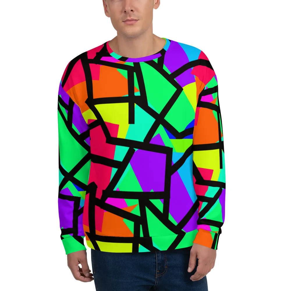 Unisex Sweatshirt, Cupcake Diagonals