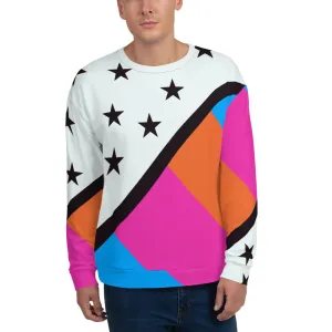 Unisex Sweatshirt, Stars and Stripy