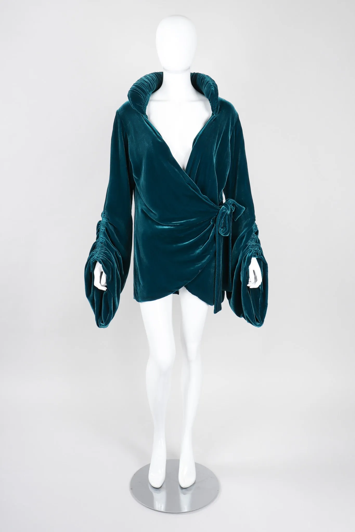 Velvet Robe Wrap Top
