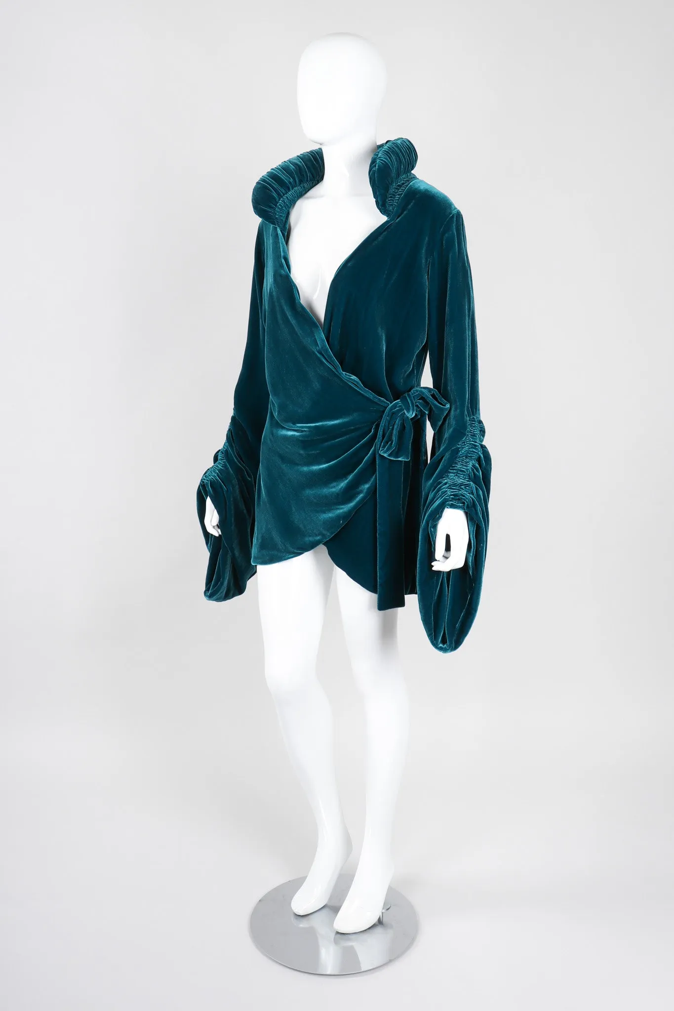 Velvet Robe Wrap Top