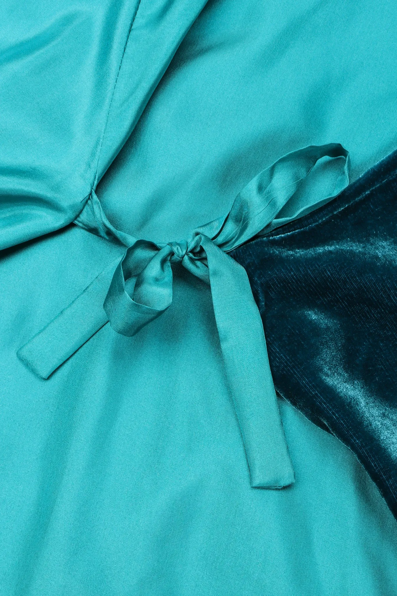 Velvet Robe Wrap Top