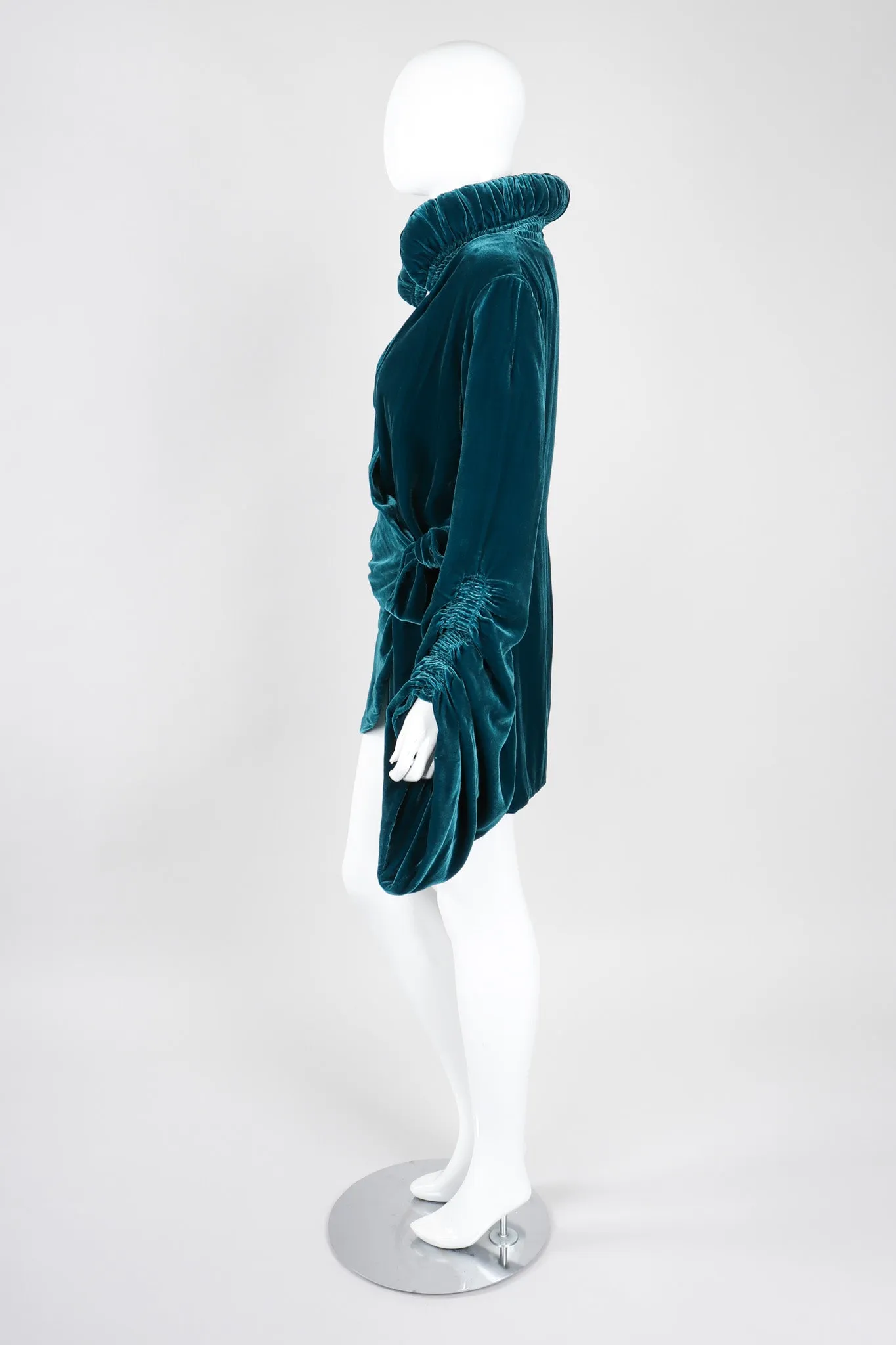 Velvet Robe Wrap Top