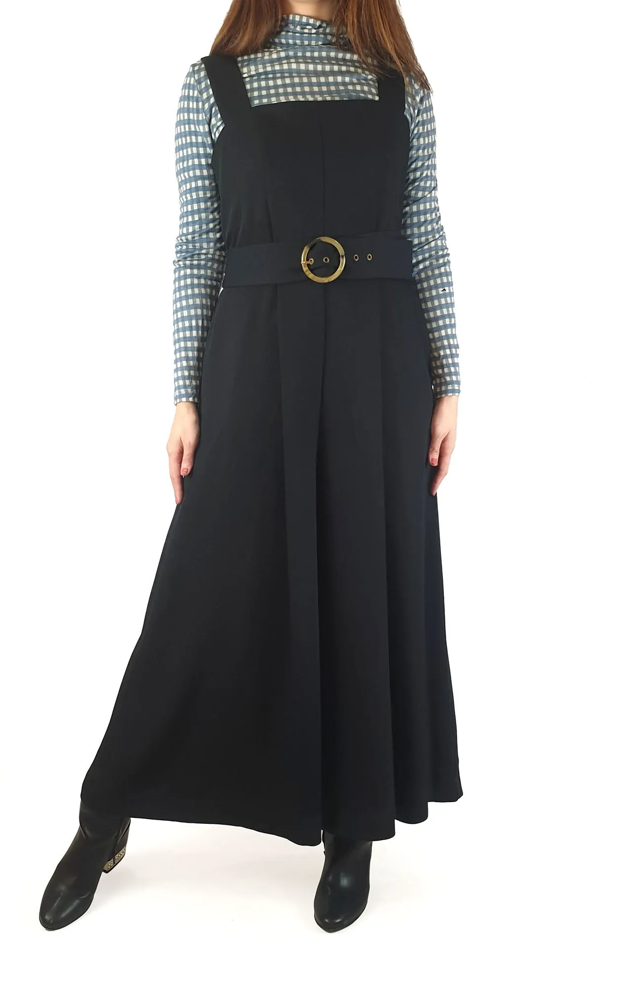 Veronica Maine black wide leg jumpsuit size 10