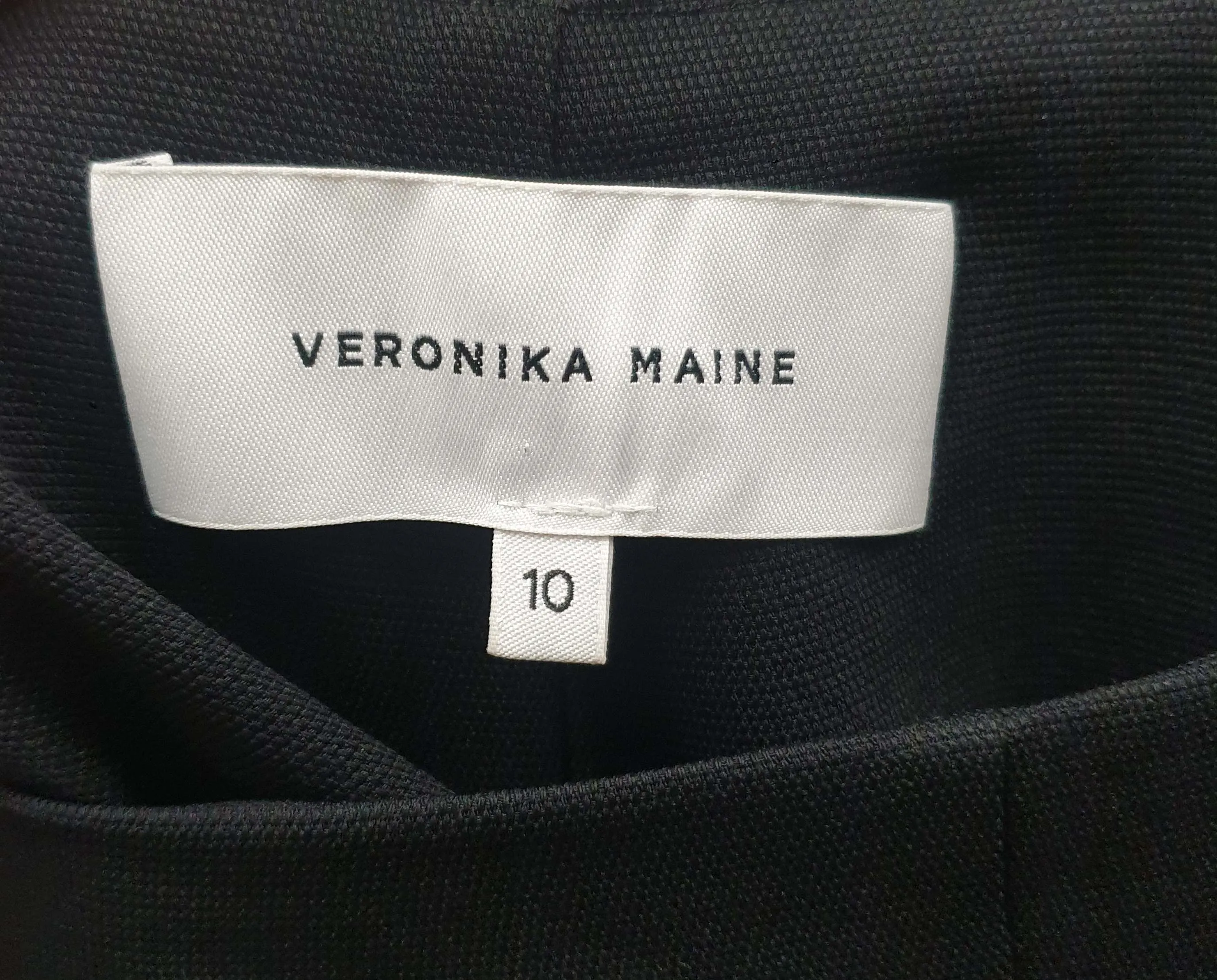 Veronica Maine black wide leg jumpsuit size 10