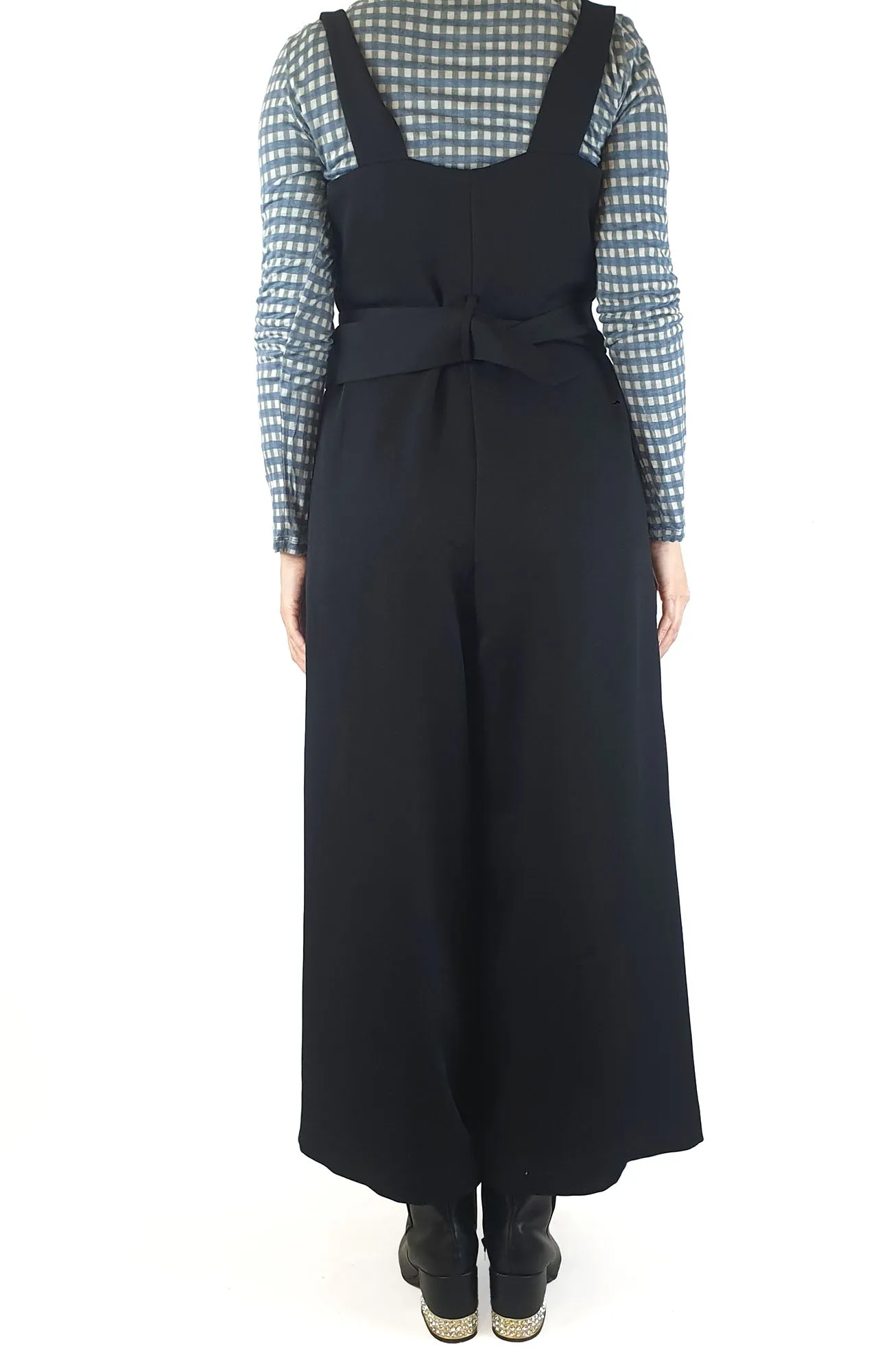 Veronica Maine black wide leg jumpsuit size 10