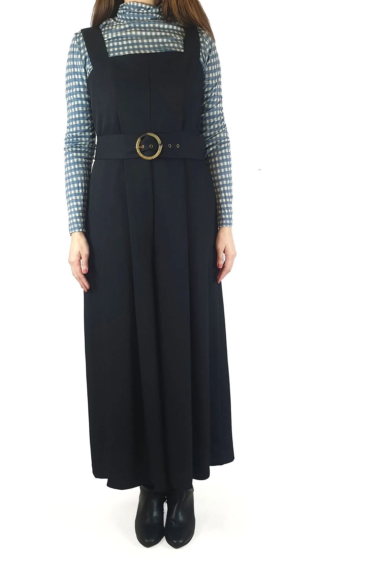 Veronica Maine black wide leg jumpsuit size 10