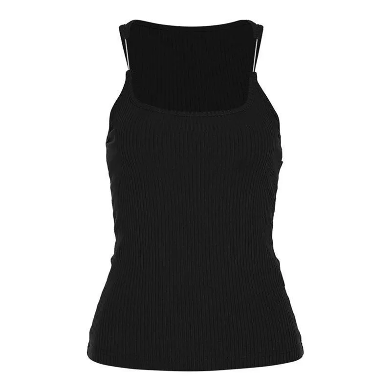 Vest U-neck Invisible Quick offer Ins Camisole Y2K Summer Clothing Women's Top Slim Voice-controlled Fashion