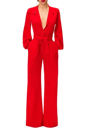 Victoria Bubble Sleeve Jumpsuit Plus