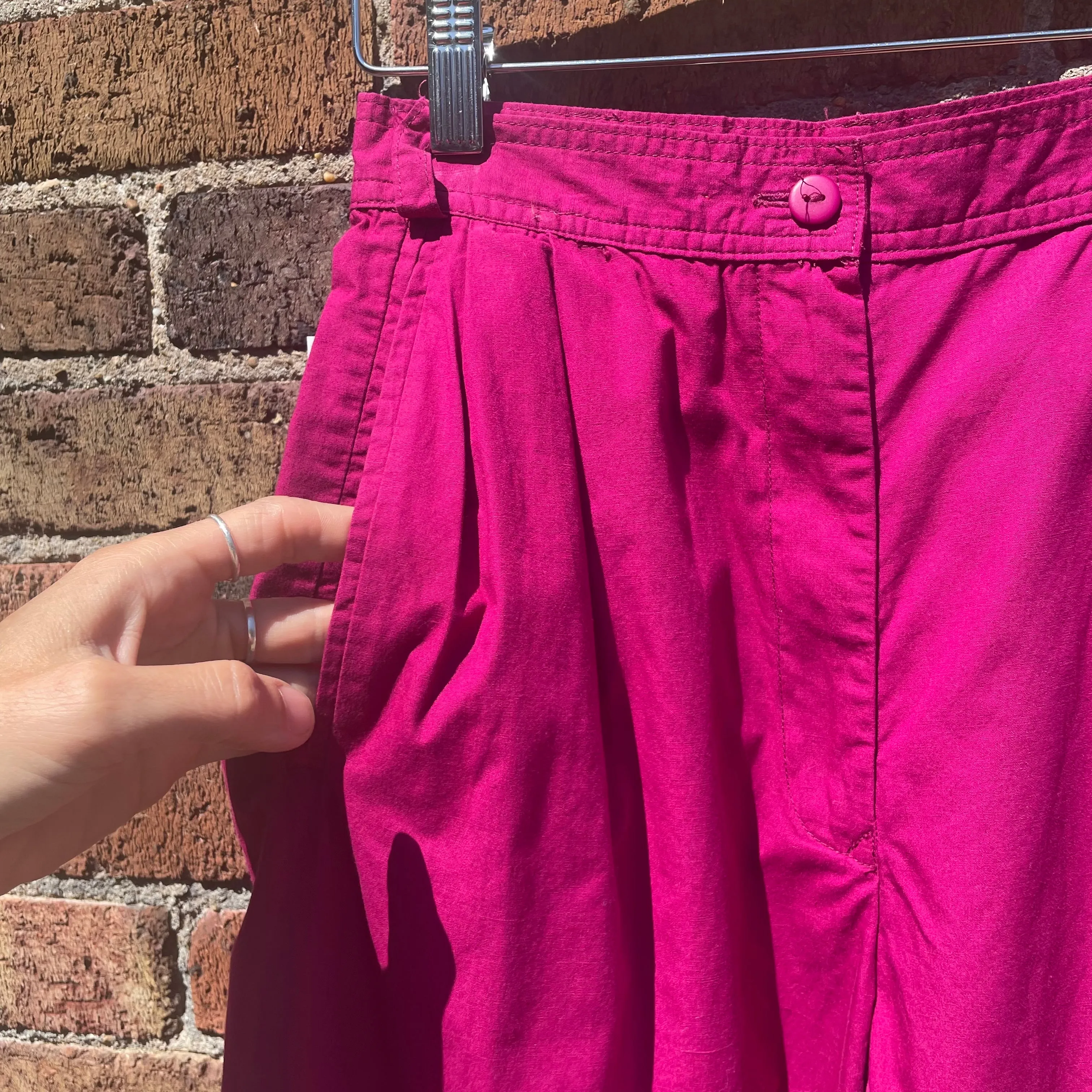 Vintage 70s / 80s Rafaella pleated high waisted slacks // size small pants trousers // size 8 (HT23109)