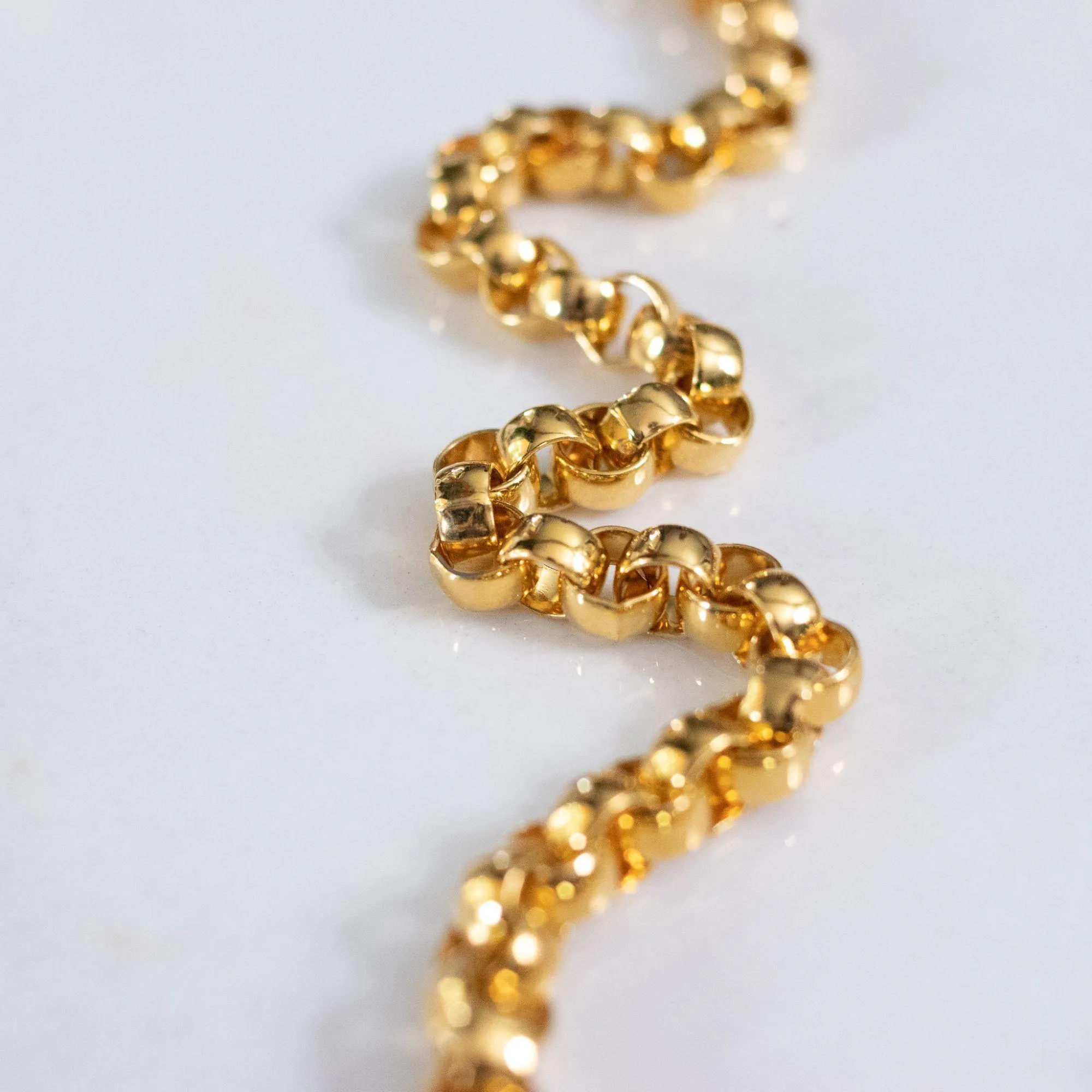 Vintage Joan Rivers Chunk Gold Chain Necklace with Heart Charms