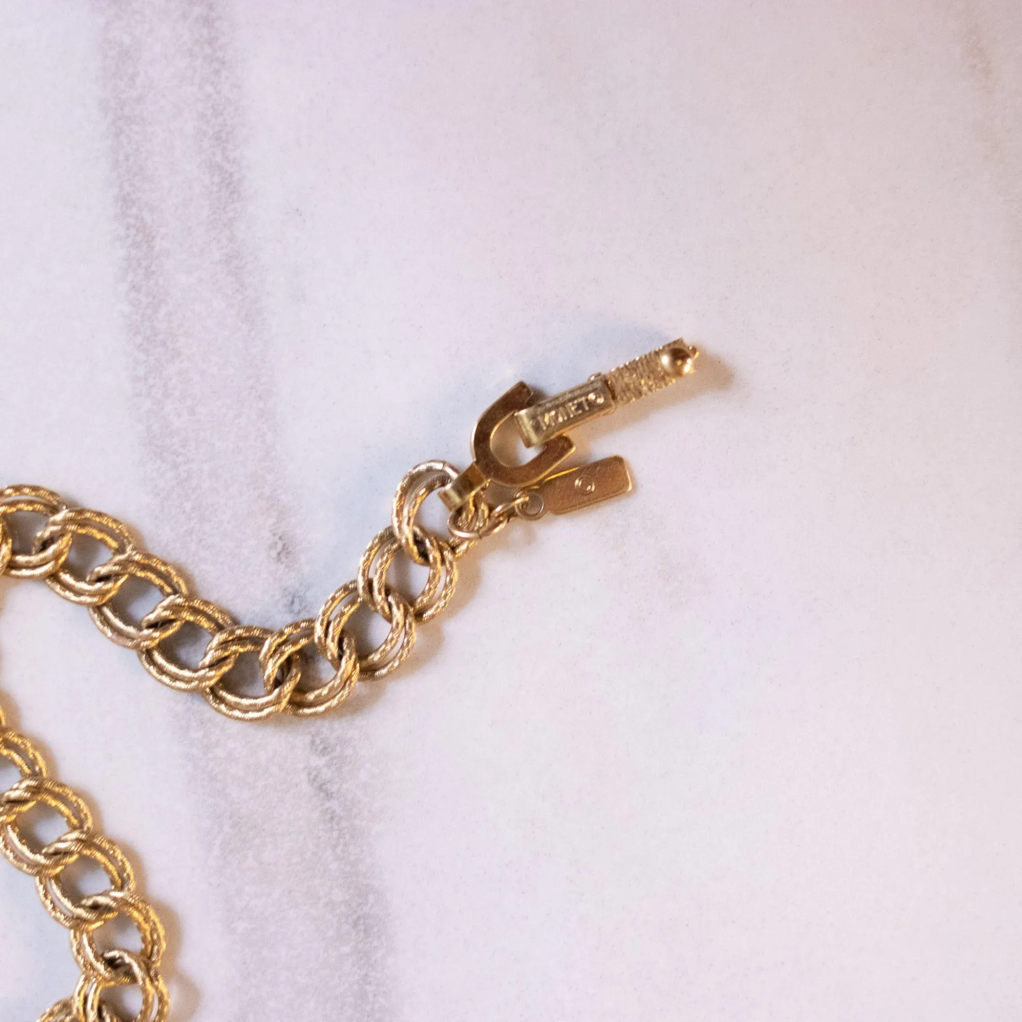Vintage Monet Classic Double Chain Bracelet