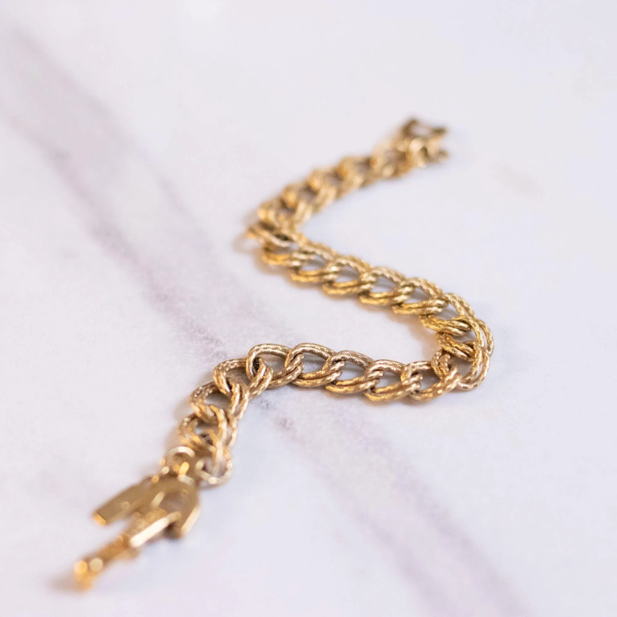 Vintage Monet Classic Double Chain Bracelet
