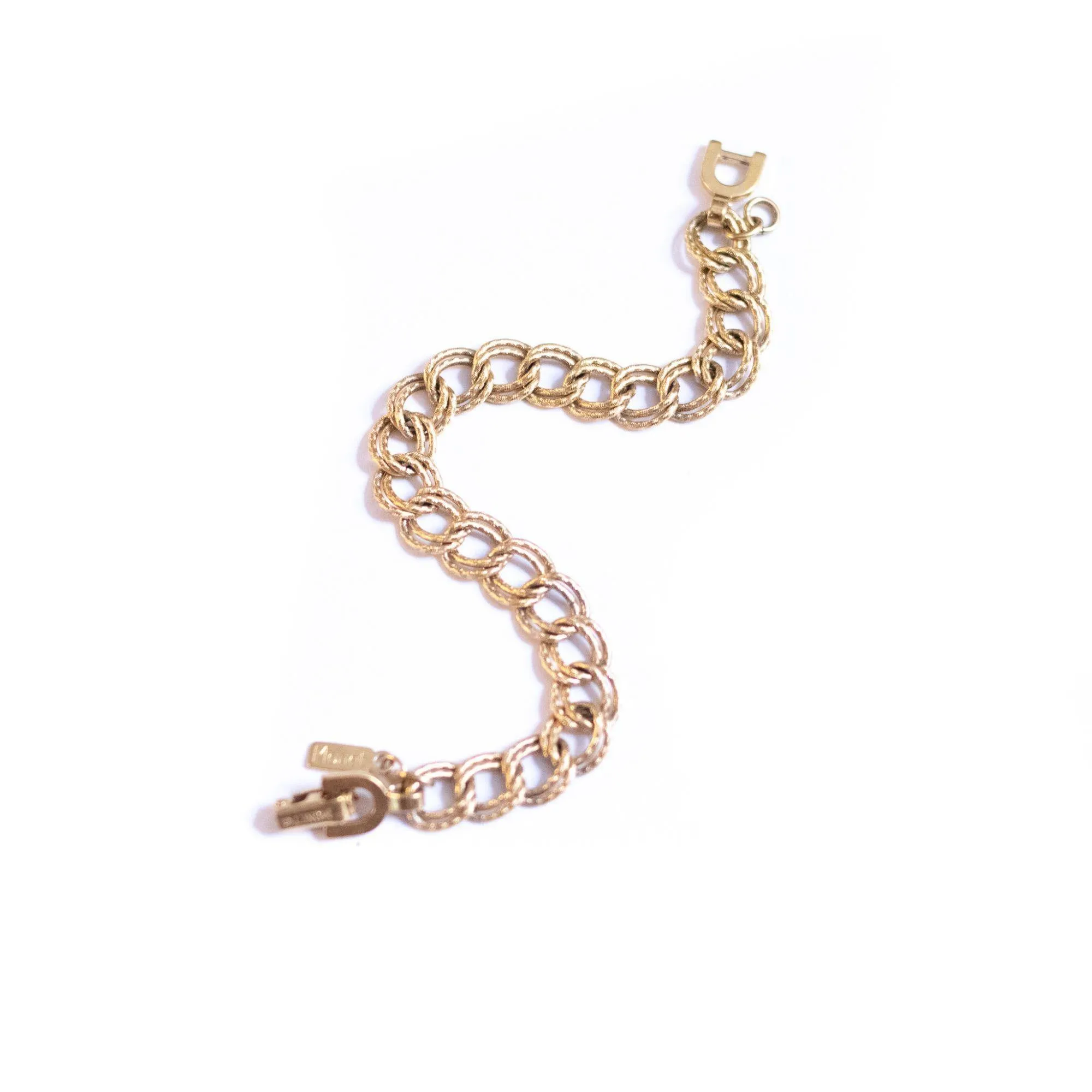 Vintage Monet Classic Double Chain Bracelet