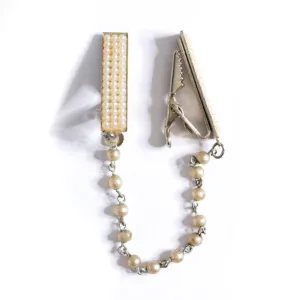 Vintage Pearl and Gold Sweater Guard