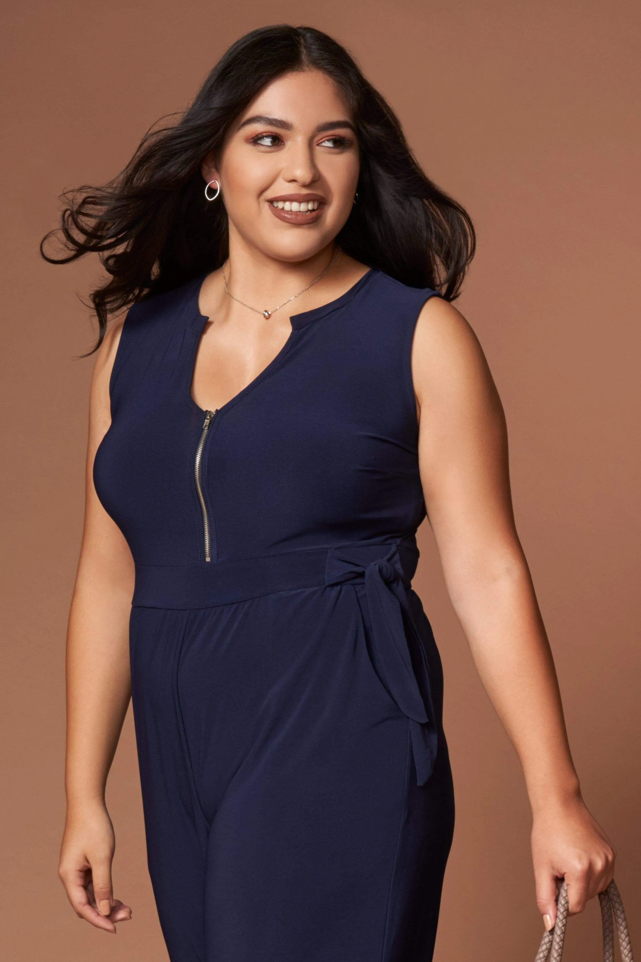 Vivienne Navy Midi Jumpsuit
