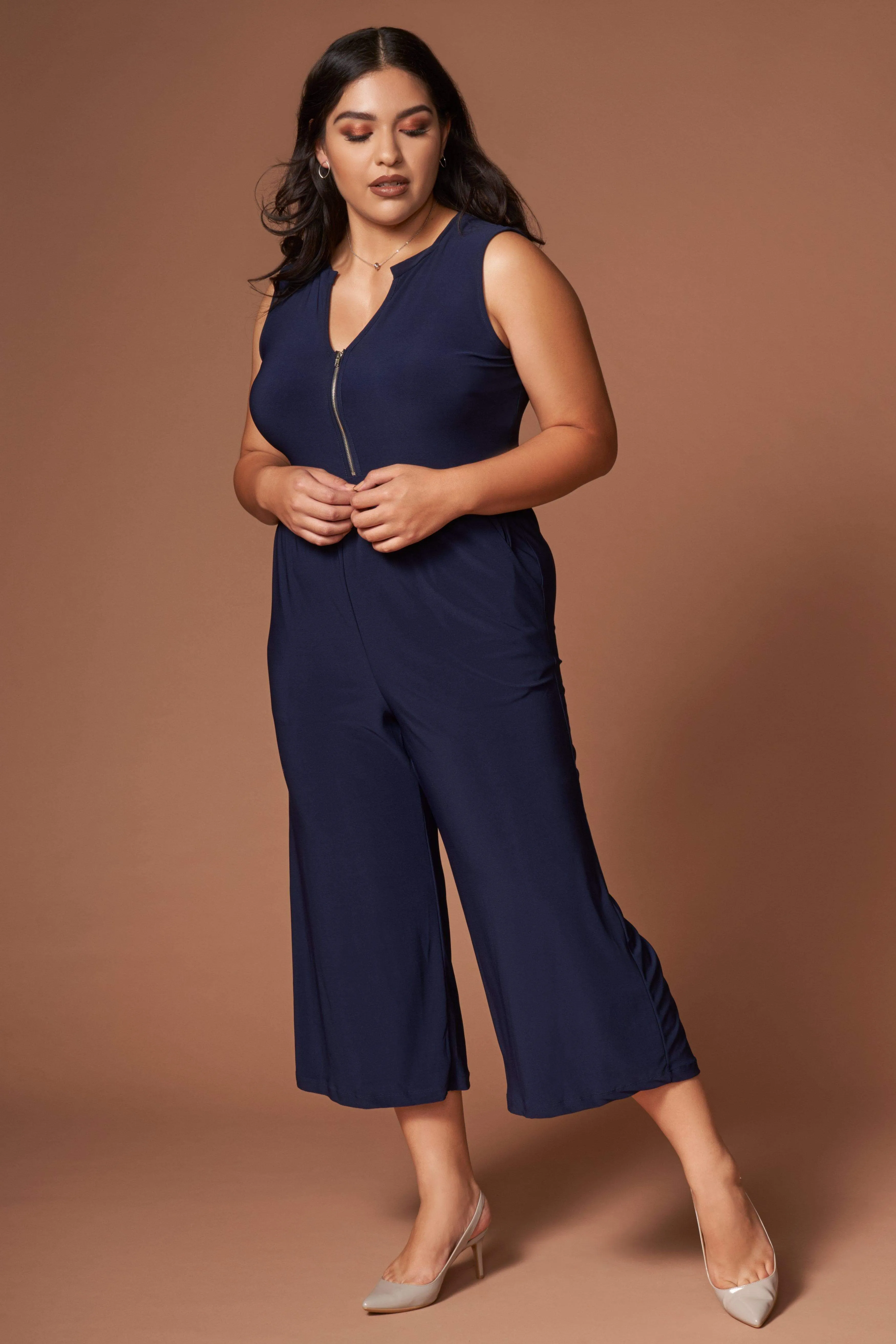 Vivienne Navy Midi Jumpsuit