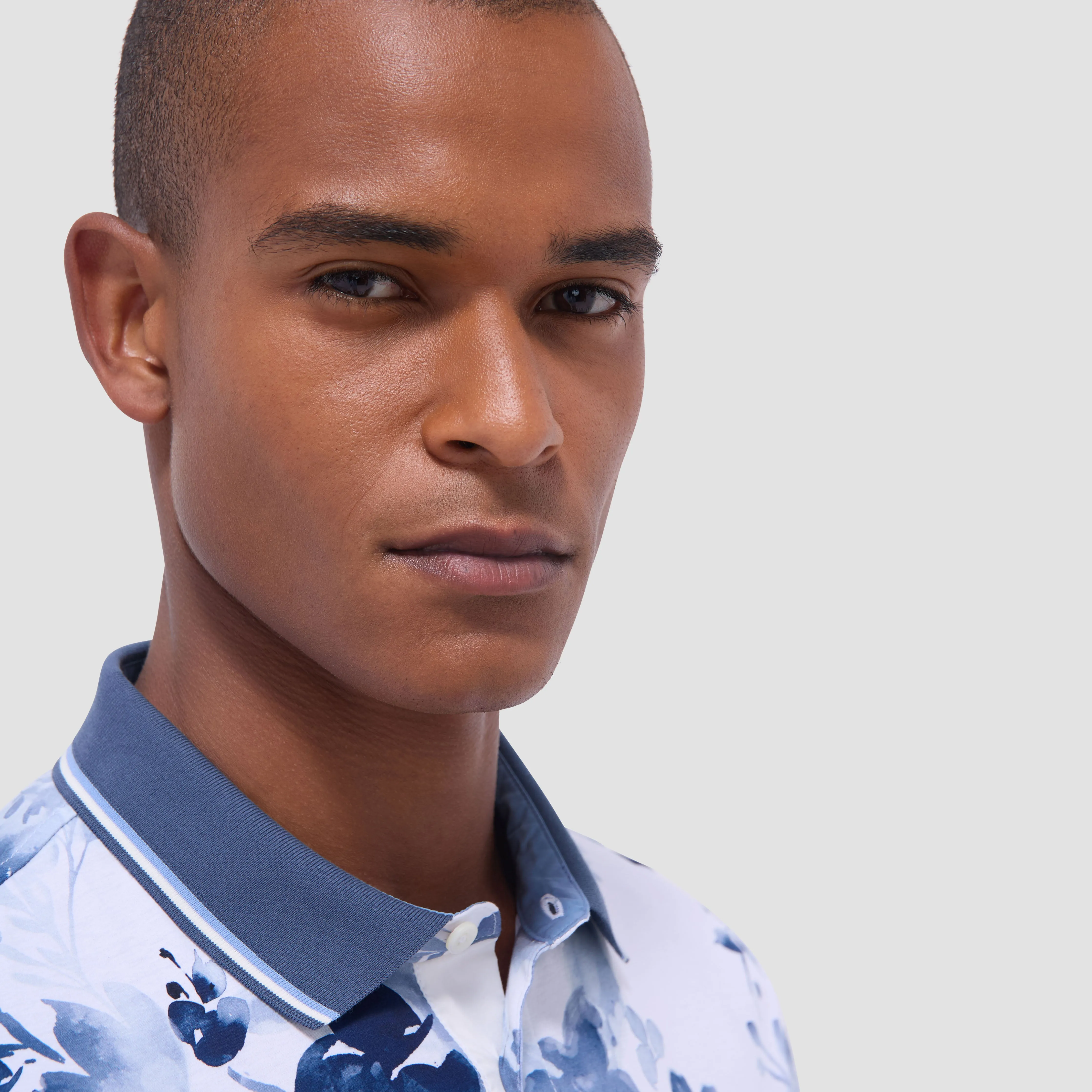 Watercolor Floral Polo Shirt