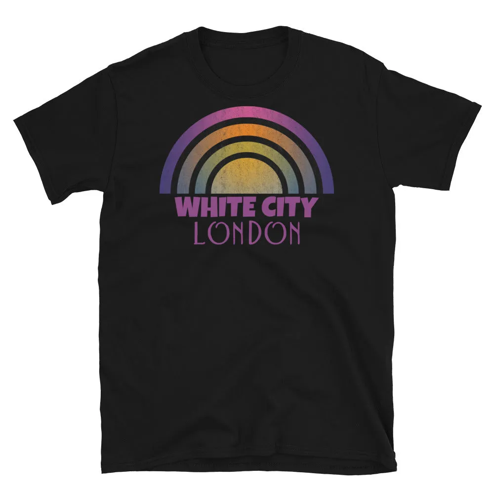 White City London Retrowave Graphic T-Shirt