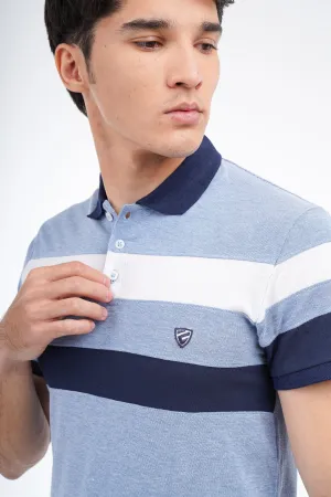 White Striped Polo