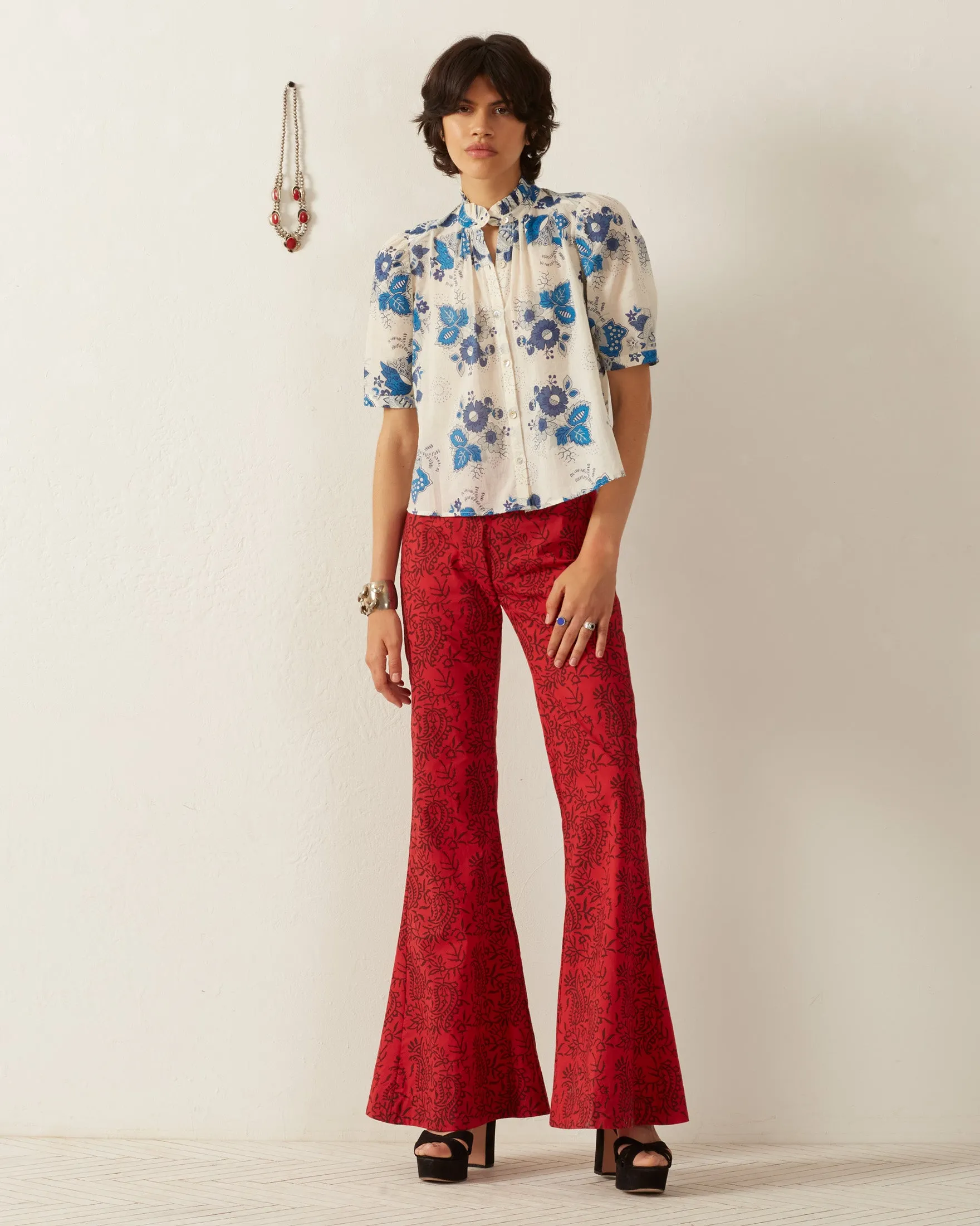 Winnie Blue China Panel Shirt