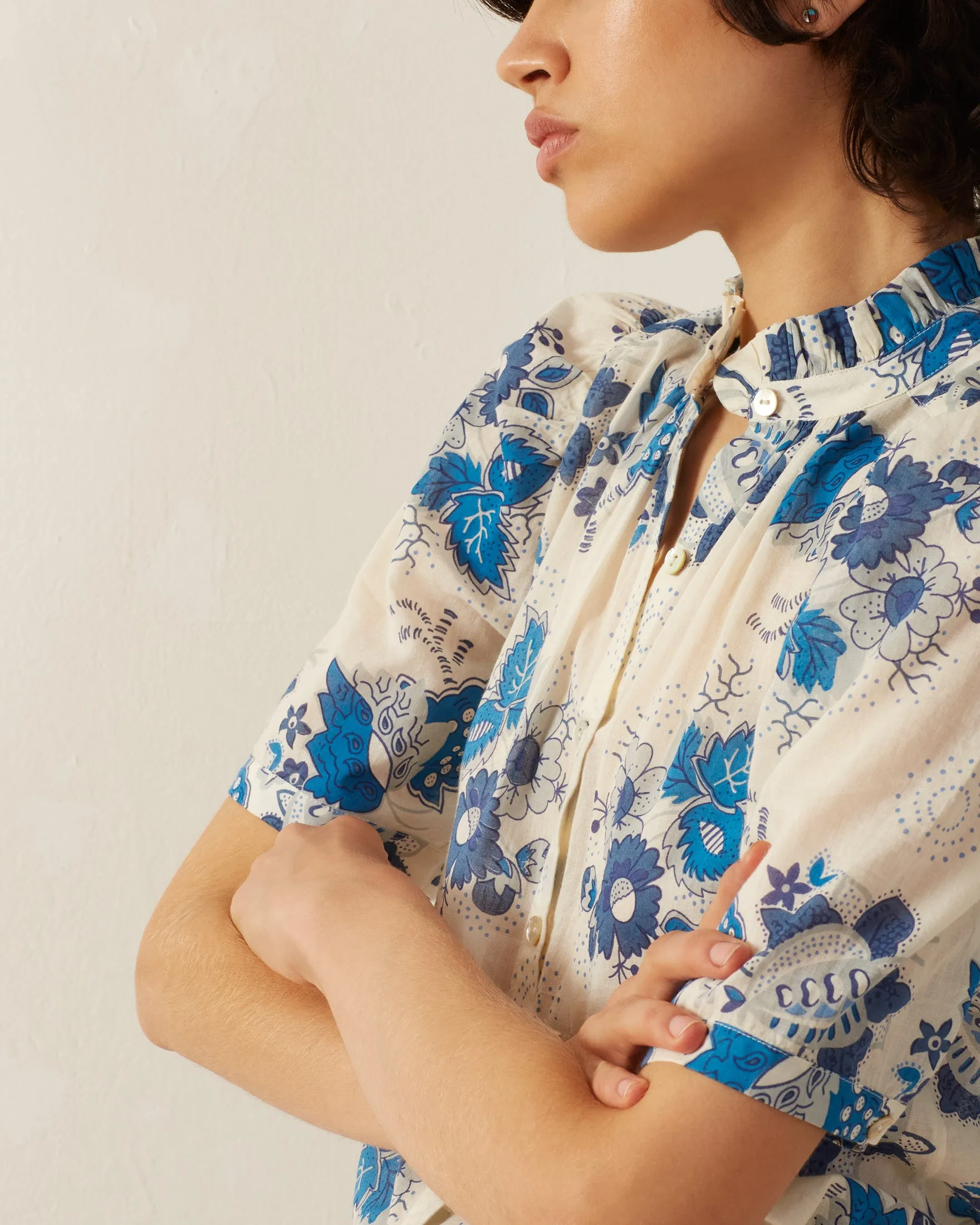 Winnie Blue China Panel Shirt