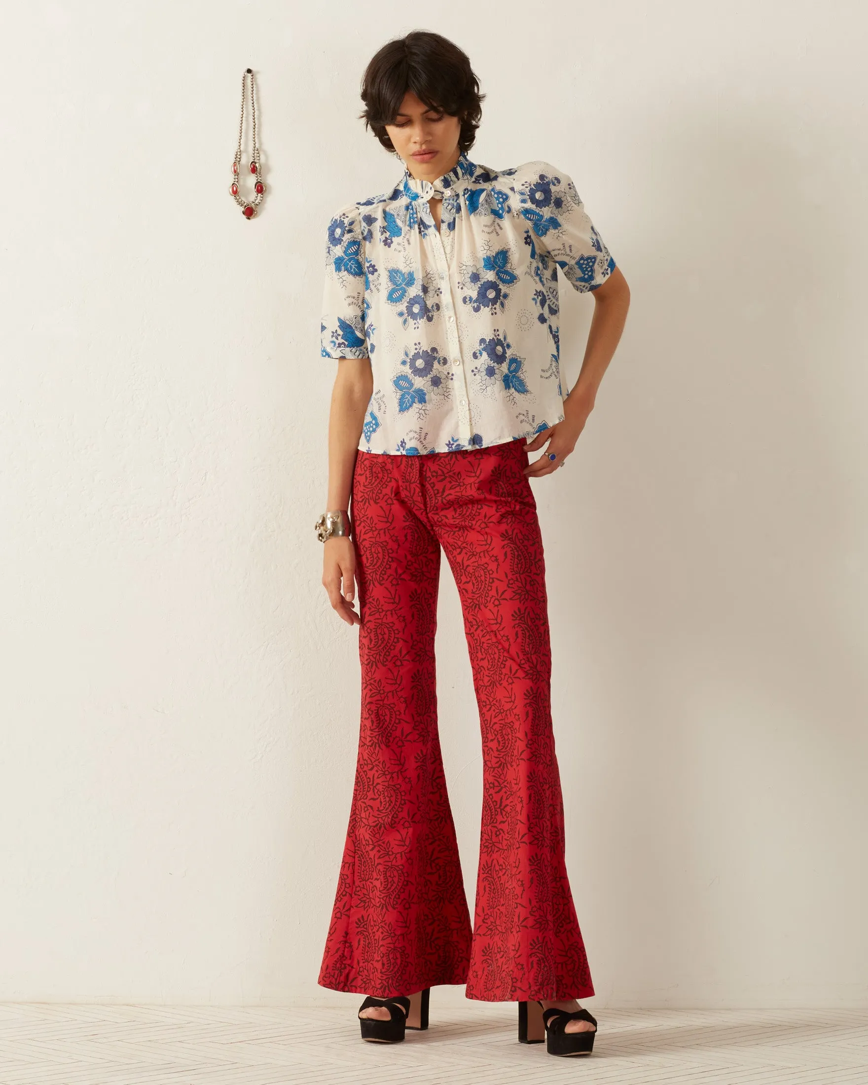 Winnie Blue China Panel Shirt