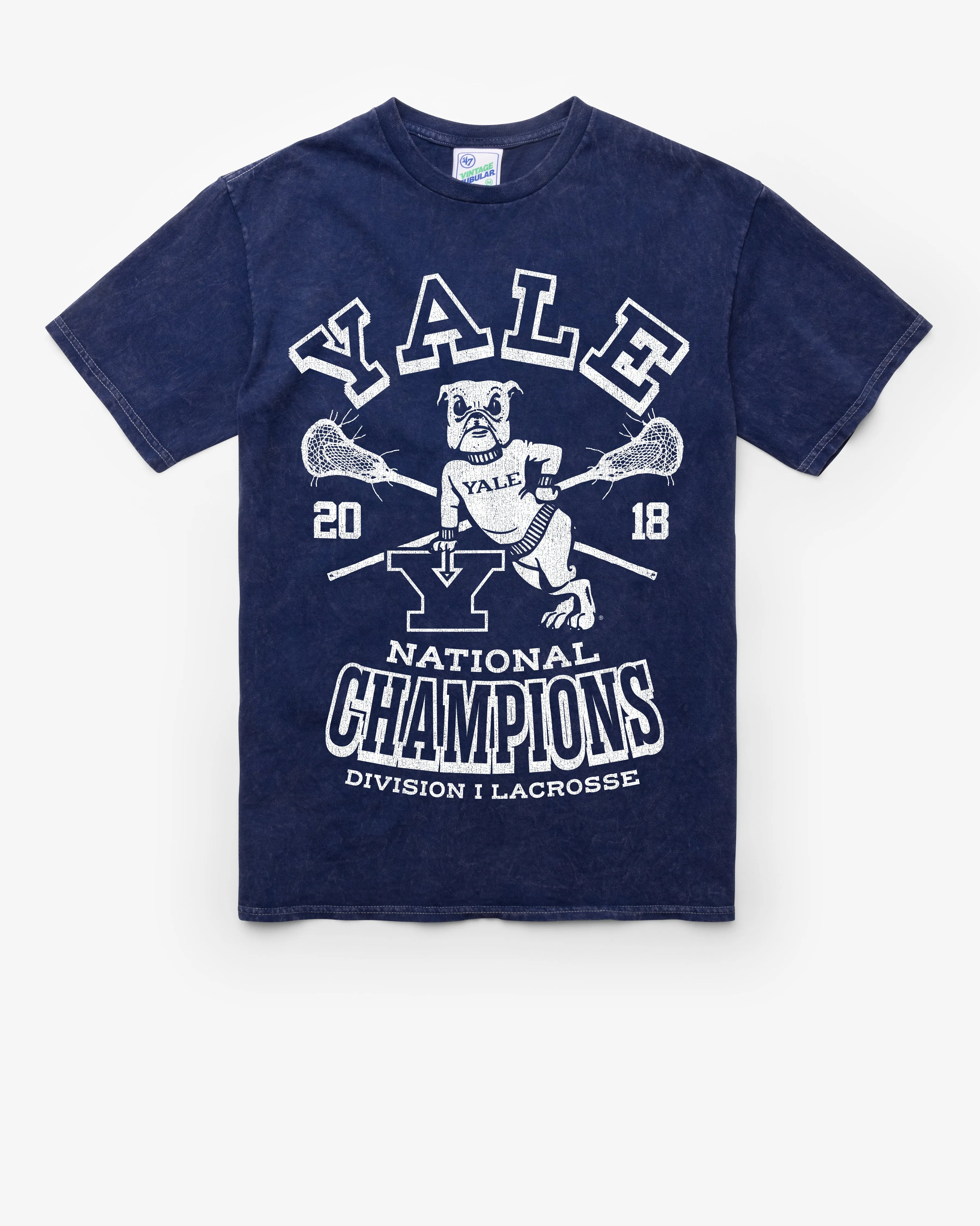 YALE BULLDOGS PAST CHAMPS LOCKER VINTAGE '47 TUBULAR TEE